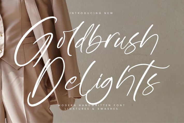 Goldbrush Delights Script Font
