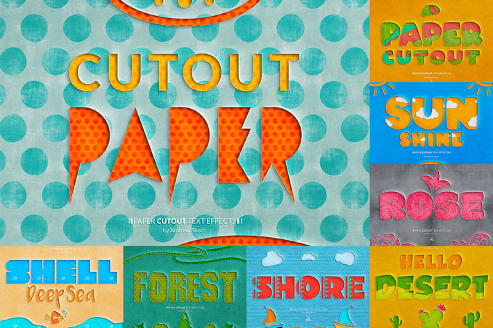Paper Cutout Text Effects