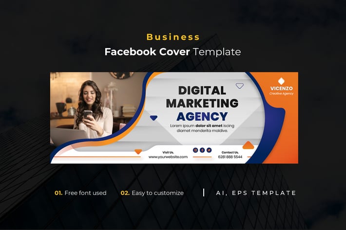 Business r27  Facebook Cover Template
