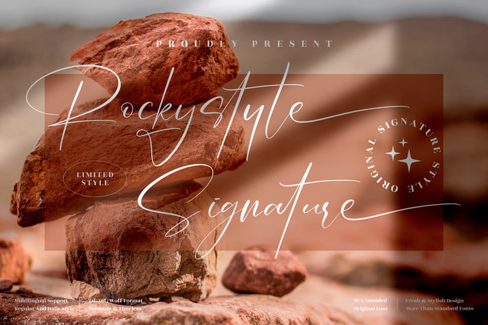 Rockystyle Signature Font