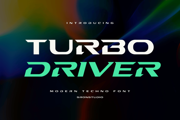 Turbo Driver - Sporty Tech Font