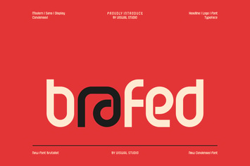 Brafed - Condensed Font
