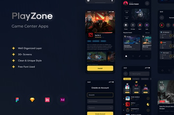 PlayZone - Game Center Apps UI Kit