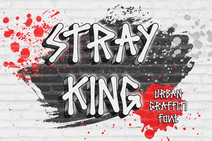 Stray King - Urban Graffiti Font