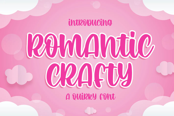  Romantic Crafty - a Quirky Font