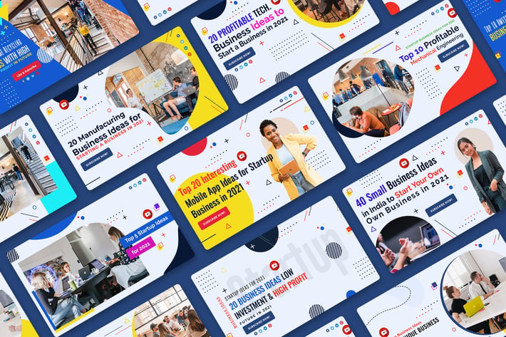 Startups Business YouTube Thumbnails