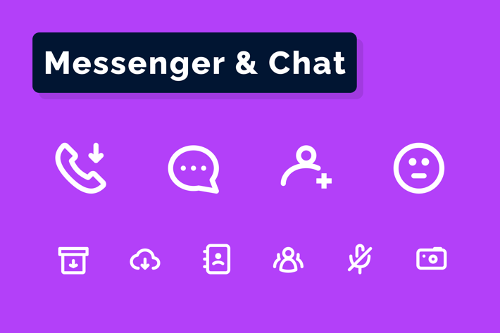 Messenger & Chat Icons Set