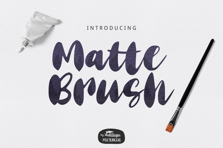Matte Brush Font
