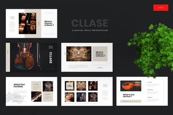 Cllase - Classical Music Powerpoint Template