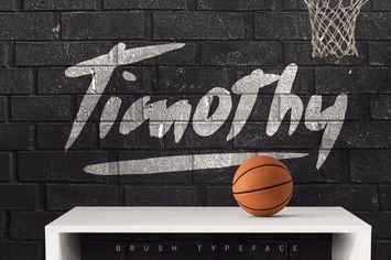Timothy Brush Typeface