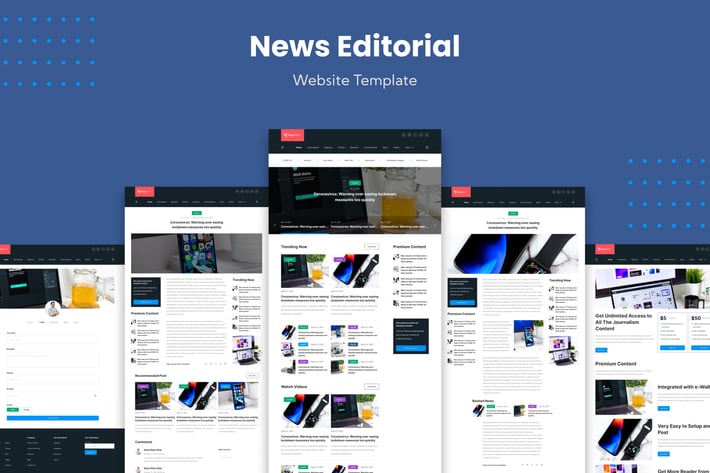 News Editorial Website Template