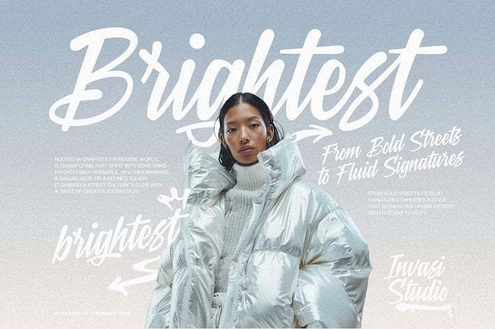 Brightest - Graffiti Signature Font