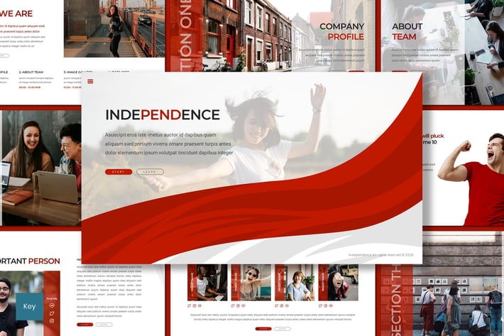Indepencence - Business Keynote Template