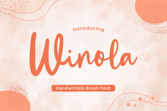 Winola – Handwritten Brush Font