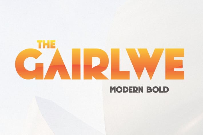 Gairlwe - Bold Font