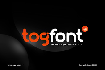 Togfont - Minimal Logo Font