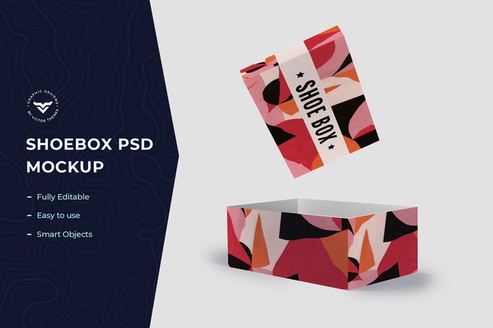 Shoe Box Mockup Template