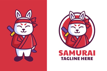 Japanese Rabbit Samurai
