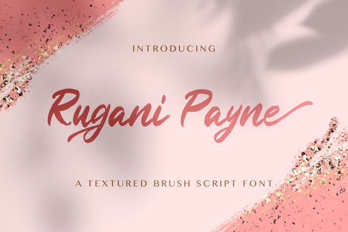 Rugani Payne - Textured Brush Font