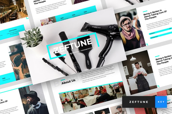 Zeftune - Barbershop Keynote Template
