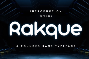 Rakque - Rounded Sans Typeface