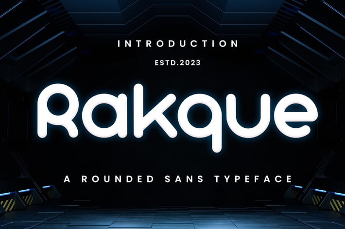 Rakque - Rounded Sans Typeface