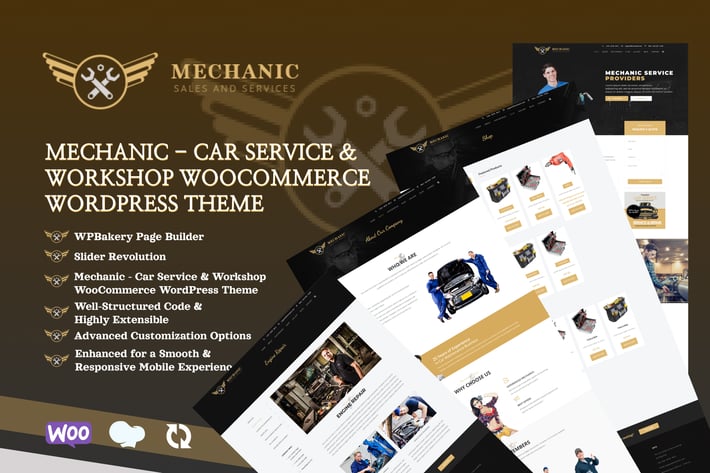 Mechanic - Car Service & Repair WordPress Theme