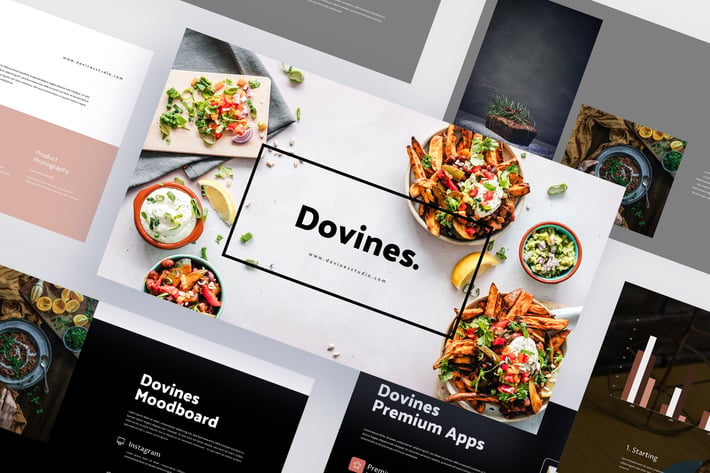 Dovines - Healthy Food Powerpoint Template 
