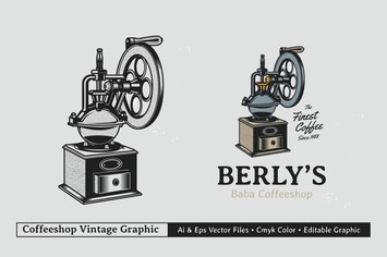 Vintage Coffee Branding Graphic