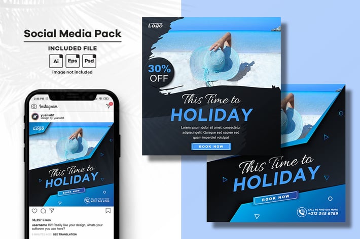 Holiday Social Media Post Template