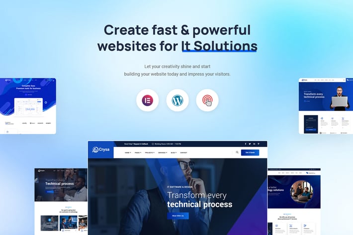 Crysa - Technology & IT Solutions WordPress Theme