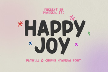 Happy Joy - Playful Chunky Font