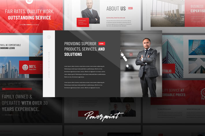 Lexus - Modern Portfolio Powerpoint Template