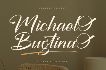 Michael Bugtina Modern Bold Script