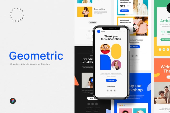 Modern Geometric Email Newsletter