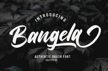 Bangela Bold Brush Font