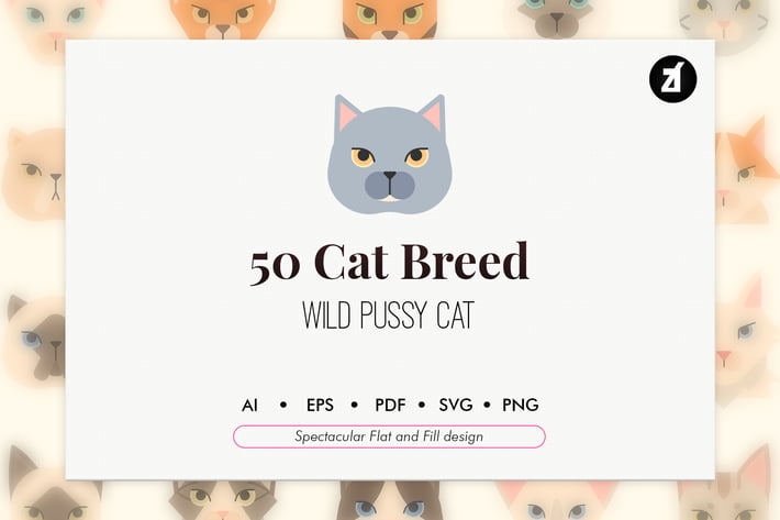 50 Cat breed elements
