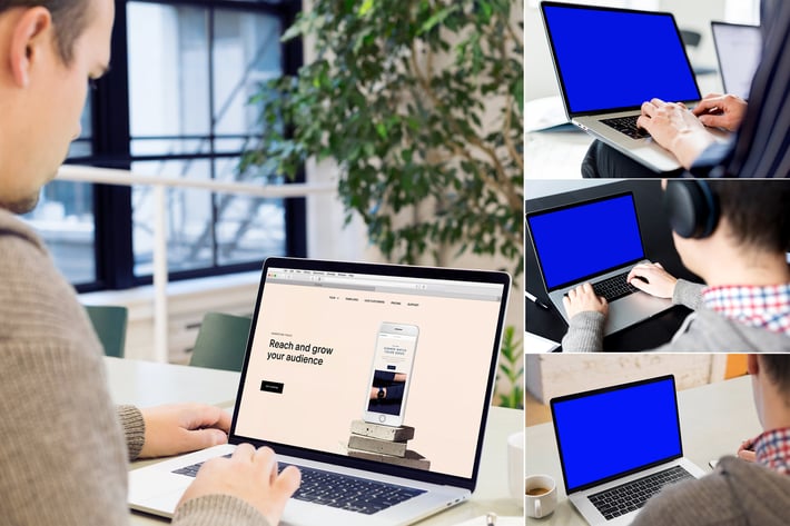 laptop display mockup