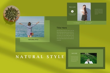 Fashion Natural Style - Fresh Keynote Template