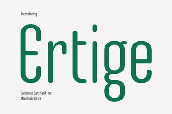 Ertige Condensed Sans Serif Font