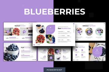 Blueberries - Powerpoint Template