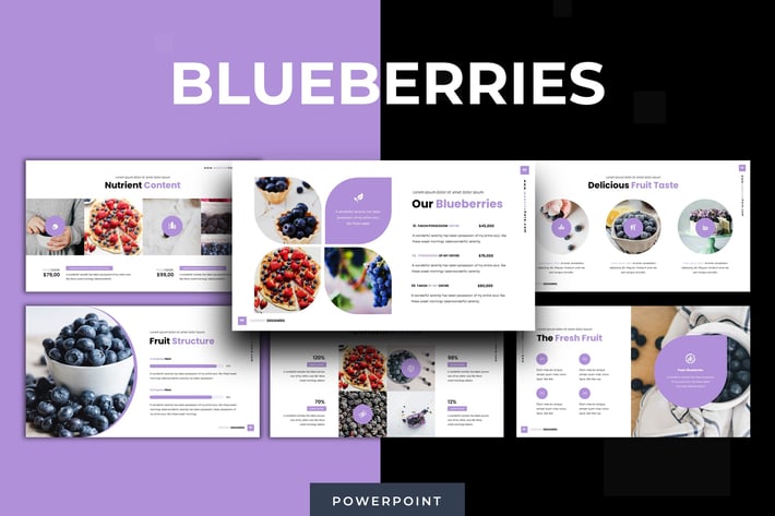 Blueberries - Powerpoint Template