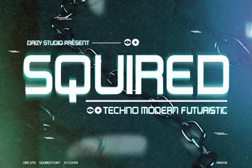 Squired - Modern Techno Font