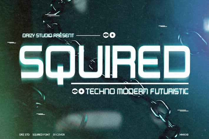 Squired - Modern Techno Font