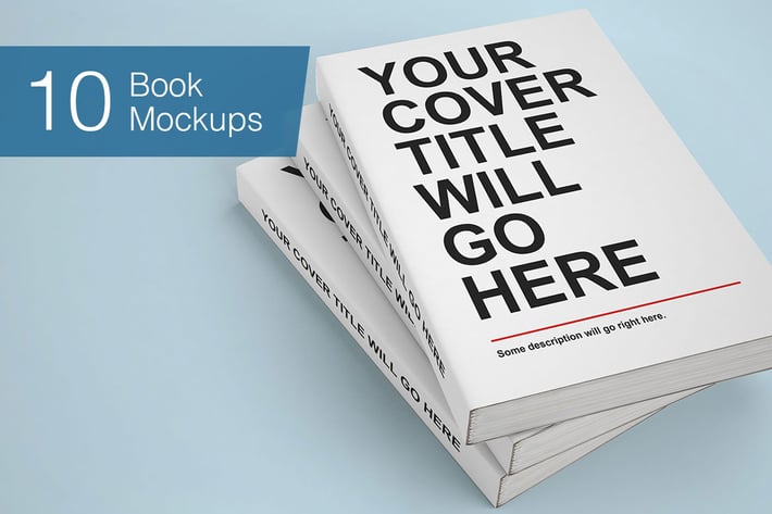 Book Mock-ups - 10 Poses