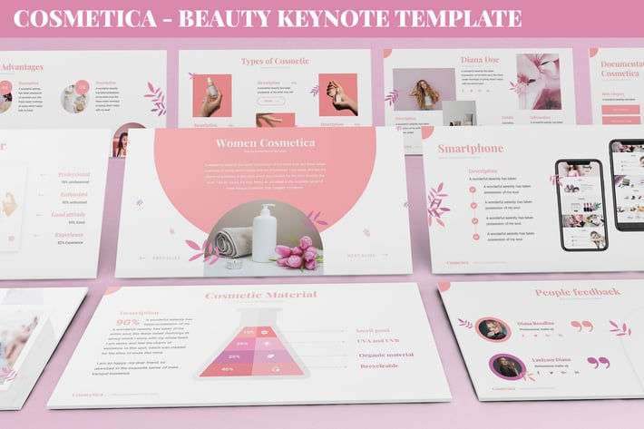 Cosmetica - Beauty Keynote Template