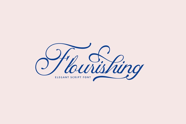 Flourishing Script Font
