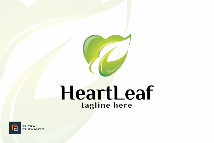 Heart Leaf - Logo Template