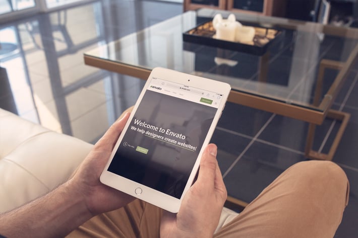 iPad Mini 4 Around the house Mockup 1 of 11