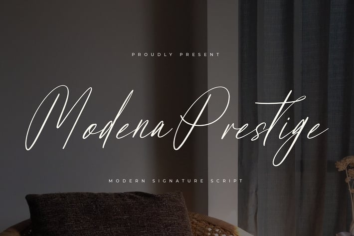 Modena Prestige Modern Signature Script